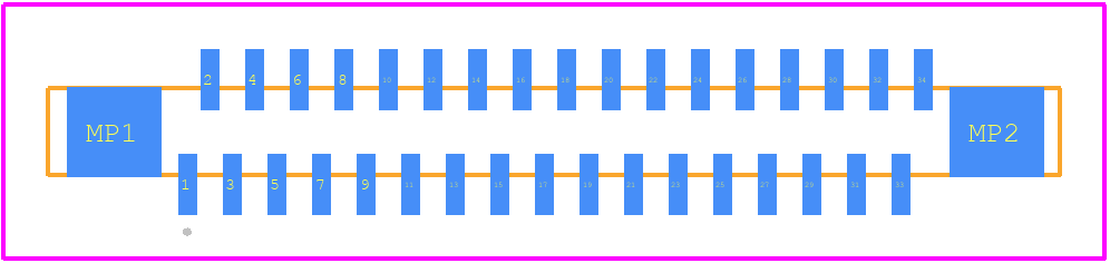 FFC2A33-34-T-R - GCT (GLOBAL CONNECTOR TECHNOLOGY) PCB footprint - Other - Other - FFC2A33-34-T-R-2