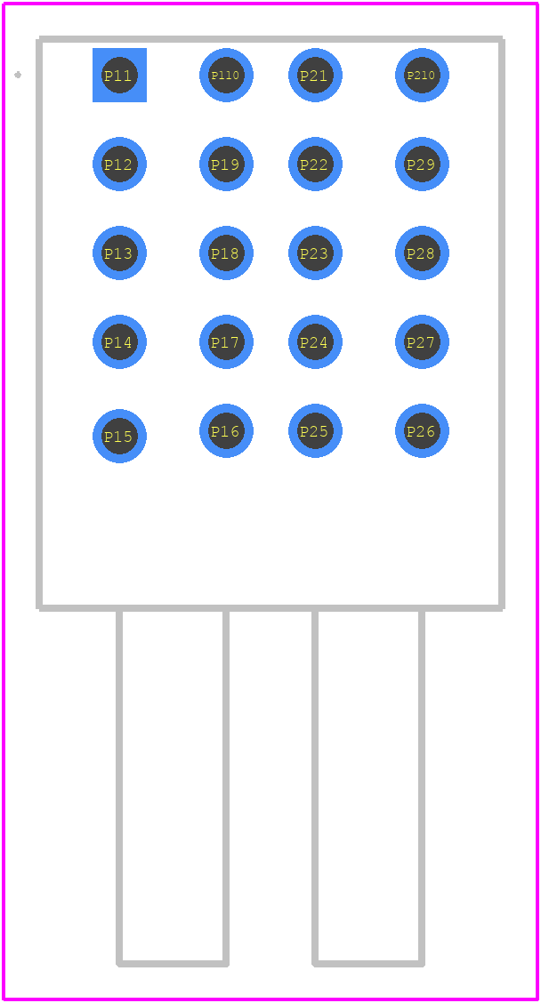 46437-9002 - Molex PCB footprint - Other - Other - 46437-9002-1