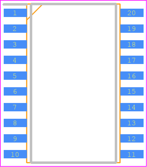 LF2388BTR - LITTELFUSE PCB footprint - Small Outline Packages - Small Outline Packages - SOIC-20