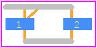 RF01VM2STE-17 - ROHM Semiconductor PCB footprint - Small Outline Diode Flat Lead - Small Outline Diode Flat Lead - UMD2-2021