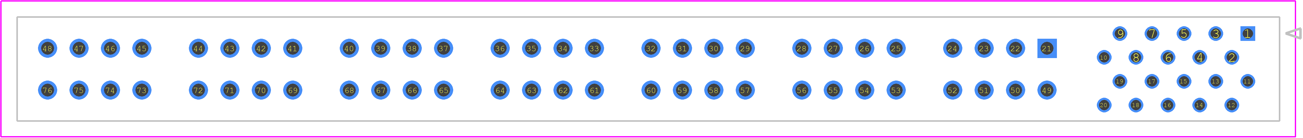 46114-1421 - Molex PCB footprint - Other - Other - 46114-1420-1