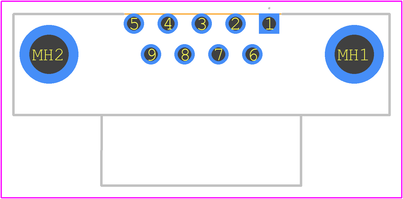 624-009-261-033 - EDAC PCB footprint - Other - Other - 624-009-261-033-1