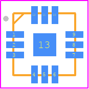 CMD181K3 - Qorvo PCB footprint - Quad Flat No-Lead - Quad Flat No-Lead - QPC3223SR.