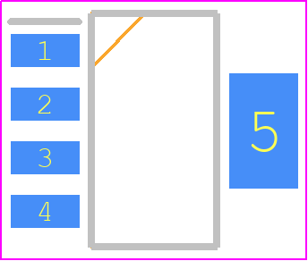 LP38693MP-5.0/NOPB - Texas Instruments PCB footprint - SOT223 (4-Pin) - SOT223 (4-Pin) - NDC0005A