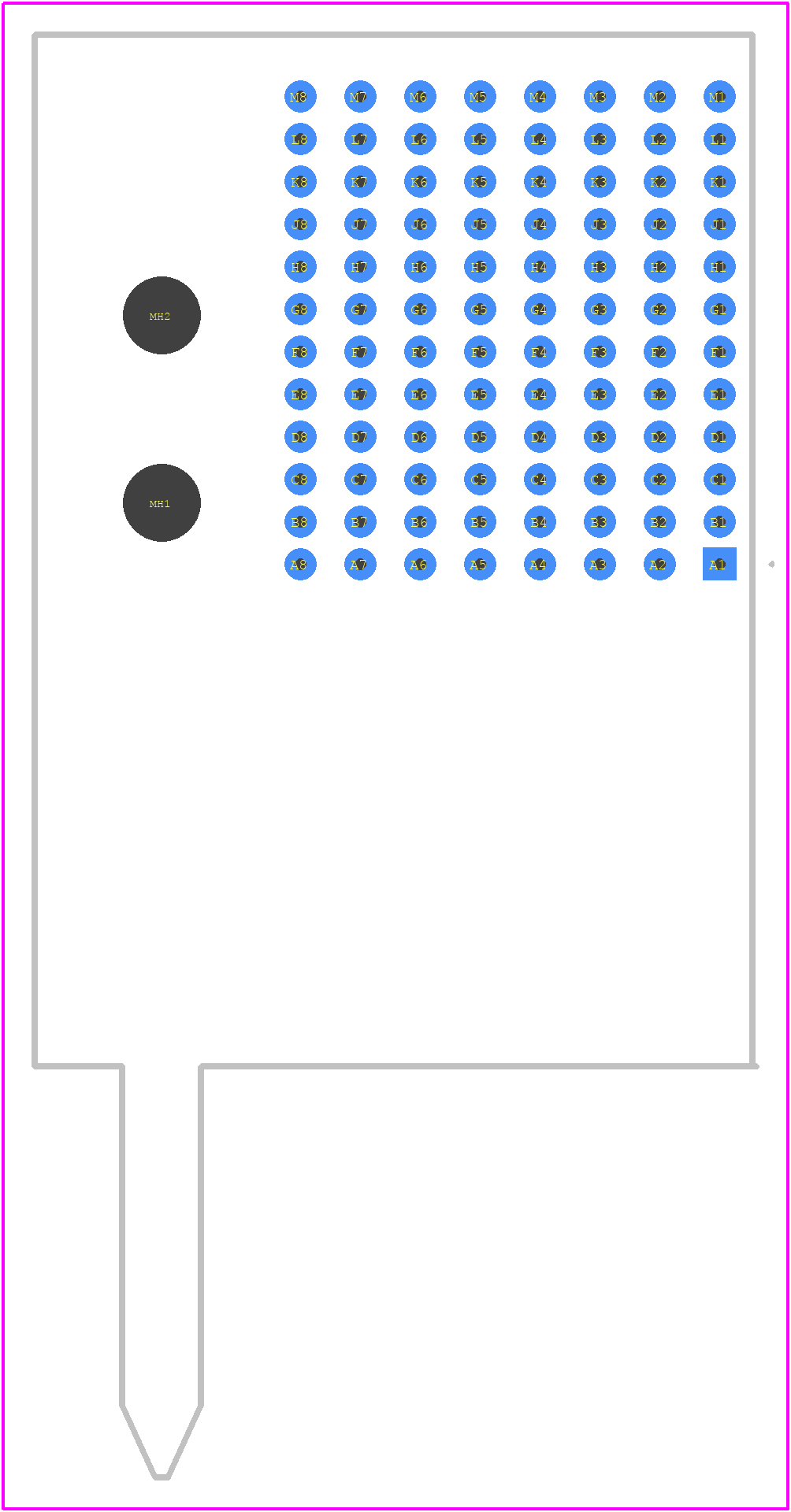 76500-3807 - Molex PCB footprint - Other - Other - 76500-3807-2
