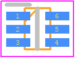 MIC94062YC6-TR - Microchip PCB footprint - SOT23 (6-Pin) - SOT23 (6-Pin) - 6 pin sc-70 (C6)