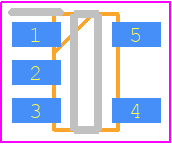ADM6322C29ARJZ-RL7 - Analog Devices PCB footprint - SOT23 (5-Pin) - SOT23 (5-Pin) - RJ-5