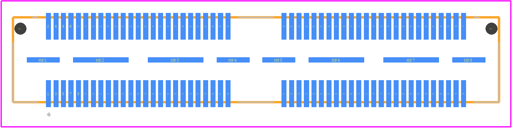QSS-050-01-F-D-A - SAMTEC PCB footprint - Other - Other - QSS-050-01-F-D-A-1