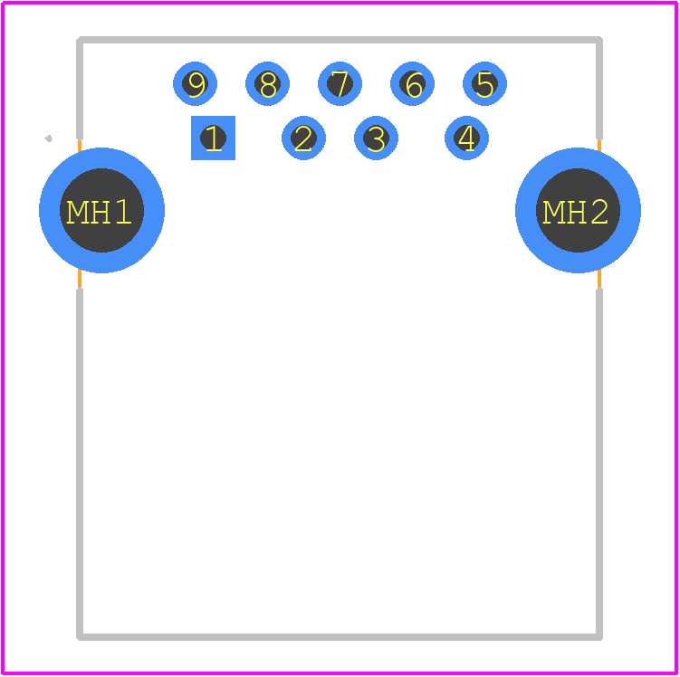 USB3 - 4AF103DS - Useconn Electronics PCB footprint - Other - Other - USB3 - 4AF103DS-1