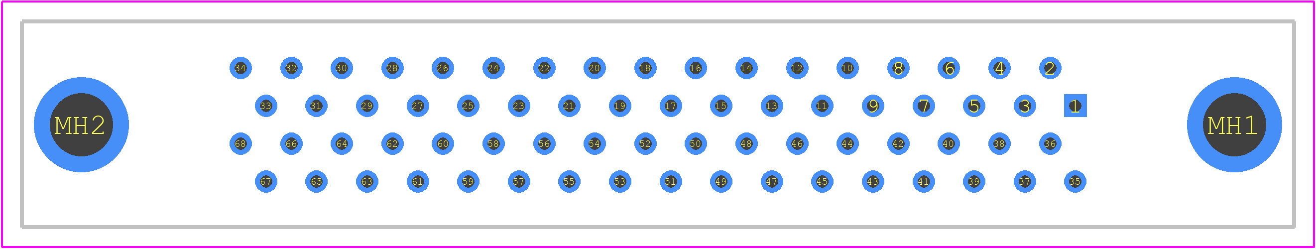 5786557-7 - TE Connectivity PCB footprint - Other - Other - 5786557-7-3