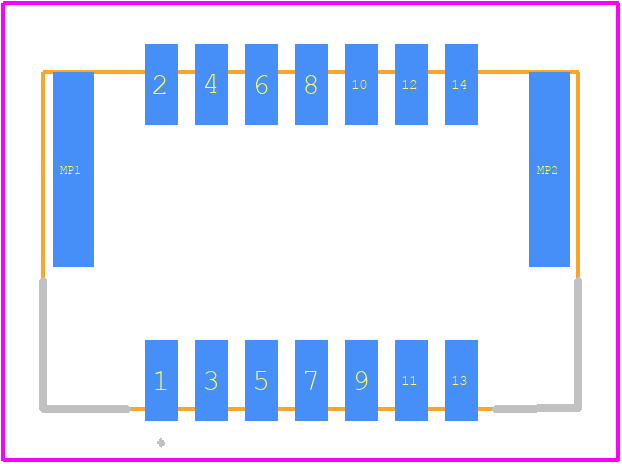 505448-1451 - Molex PCB footprint - Other - Other - 505448-1451-2