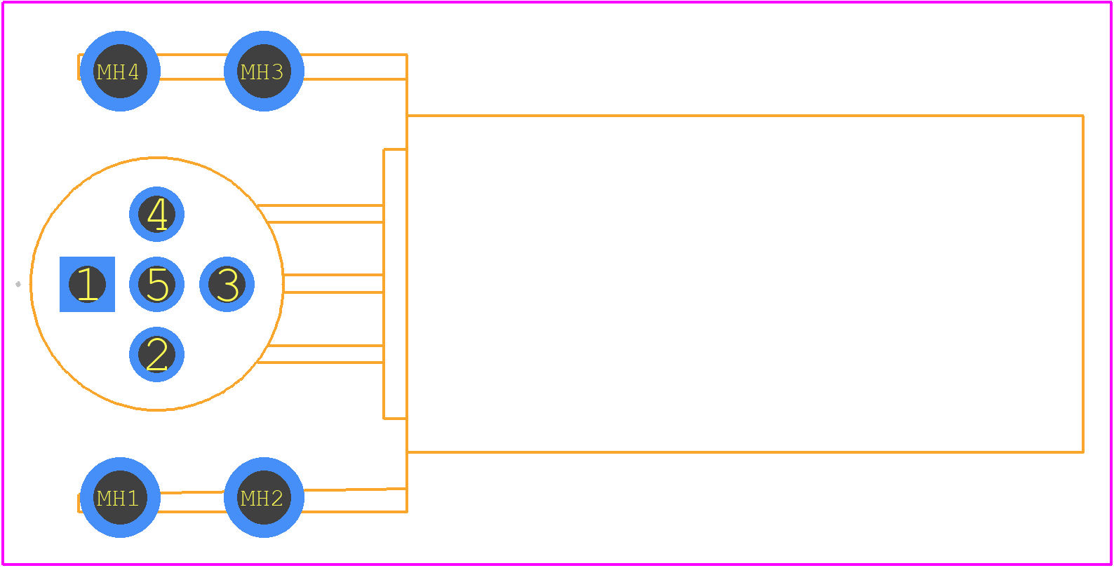 WFS+4.5-PCB - TURCK PCB footprint - Other - Other - WFS+4.5-PCB-4