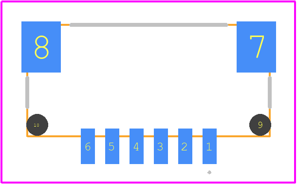 DF14-6P-1.25H(65) - Hirose PCB footprint - Other - Other - DF14-6P-1.25H(65)-1