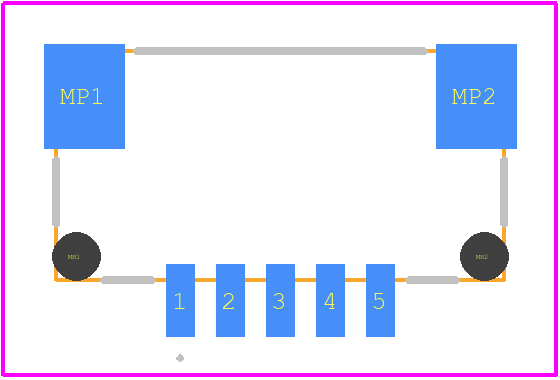 DF14-5P-1.25H(22) - Hirose PCB footprint - Other - Other - DF14-5P-1.25H(22)-2