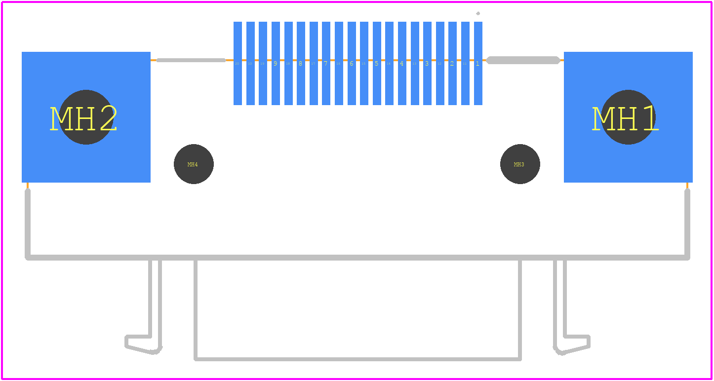 7000007560 - 3M PCB footprint - Other - Other - 7000007560-2