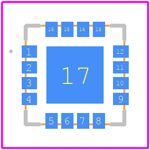 SKY66299-11 - Skyworks PCB footprint - Other - Other - 5mm x 5mm x 1.3mm