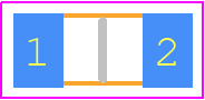 0466.750 - LITTELFUSE PCB footprint - Fuses Chip - Fuses Chip - 0466.750