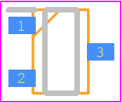 APS11060LLHALX-2SL - Allegro Microsystems PCB footprint - SOT23 (3-Pin) - SOT23 (3-Pin) - LH, 3-Pin (SOT-23W)_2+