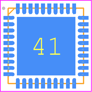 SI5332C-C-GM2 - Skyworks PCB footprint - Quad Flat No-Lead - Quad Flat No-Lead - 40-Pin Quad Flat No-Lead (QFN)