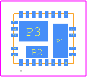 FAN2110 - onsemi PCB footprint - Other - Other - 25LD, MLP ,QUAD 6x5mm