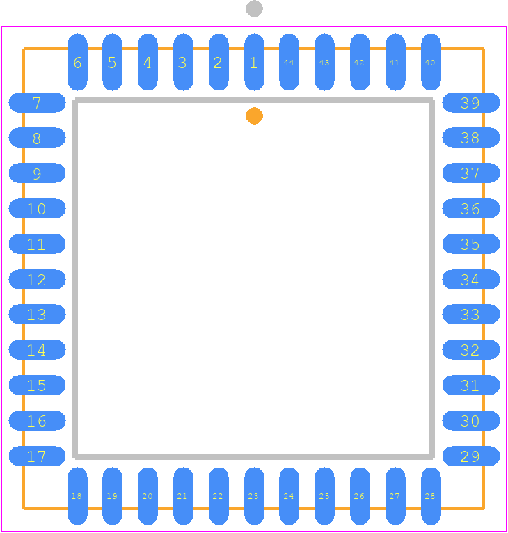 PC16552DV/NOPB - Texas Instruments PCB footprint - Plastic Leaded Chip Carrier - Plastic Leaded Chip Carrier - PC16552DV/NOPB
