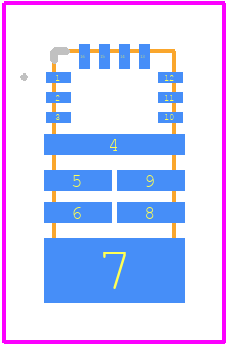 DRV8244SQRYJRQ1 - Texas Instruments PCB footprint - Other - Other - RYJ0016A (VQFN-HR - 1 mm)