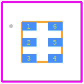 IN-PI20TBT5R5G5B - Inolux PCB footprint - Other - Other - 2.0*2.0*0.65mm