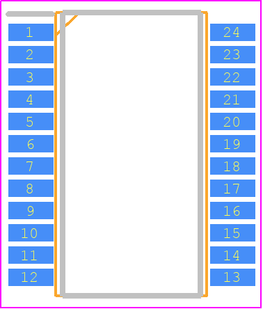 QS7779CM - NPC PCB footprint - Small Outline Packages - Small Outline Packages - 24-pin SSOP