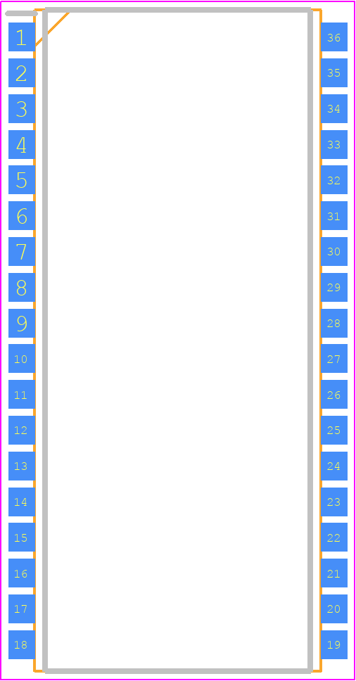 CY7C1010DV33-10VXIT - Infineon PCB footprint - Small Outline Packages - Small Outline Packages - 36-pin SOJ
