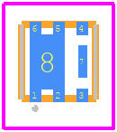 SQA401EEJ-T1_GE3 - Vishay PCB footprint - Other - Other - PowerPAK-SC-70-6L_Single_FFW