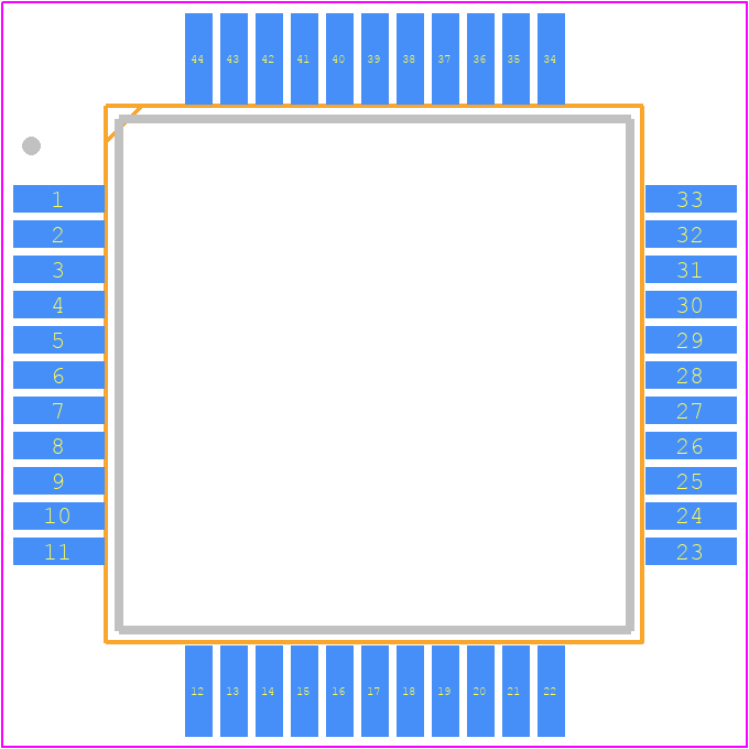 CXD2552Q - Sony PCB footprint - Quad Flat Packages - Quad Flat Packages - 48PIN LQFP (PLASTIC)