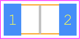 TLRP2H20WR020FTE - TE Connectivity PCB footprint - Resistor Chip - Resistor Chip - SIZE 2010