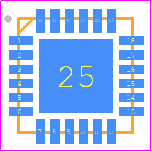 NJW4814MLE-TE2 - Nisshinbo PCB footprint - Quad Flat No-Lead - Quad Flat No-Lead - EQFN24-LE_2021