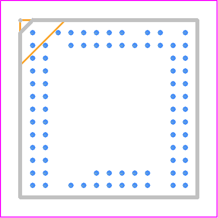 HV2902GA-G - Microchip PCB footprint - BGA - BGA - HV2902GA-G