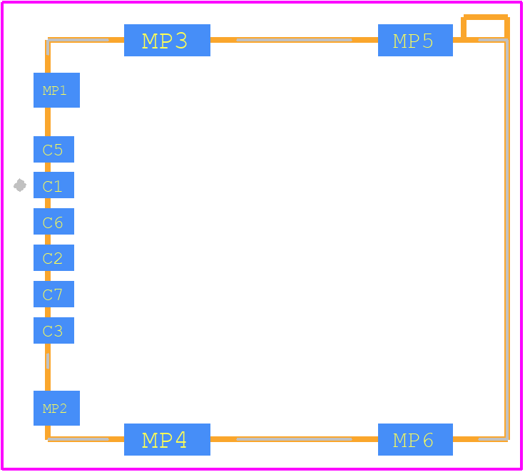 FUS006-8500-0 - Yamaichi PCB footprint - Other - Other - FUS006-8500-0-1