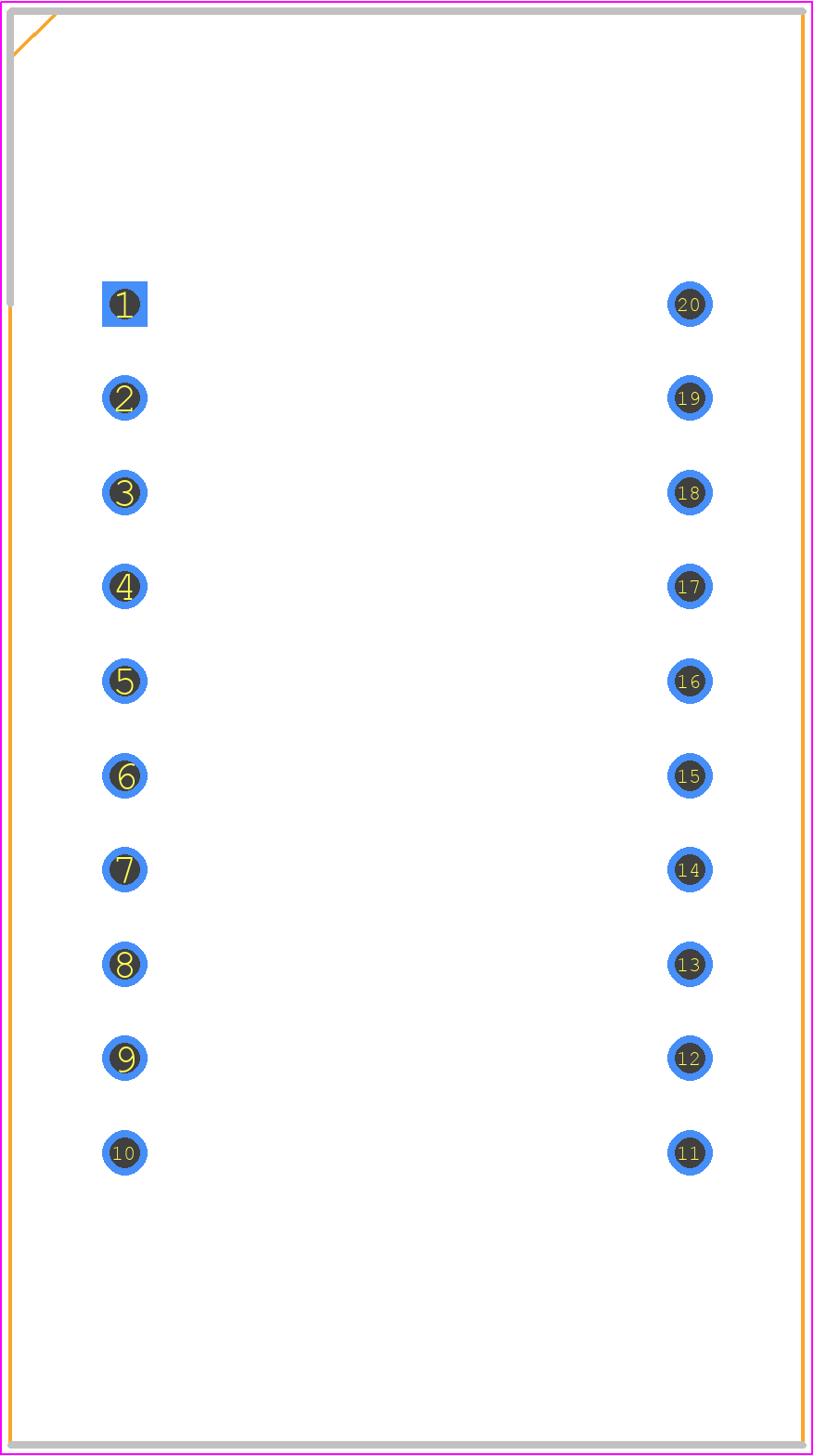 PD4437 - ams OSRAM PCB footprint - Dual-In-Line Sockets - Dual-In-Line Sockets - PD4437