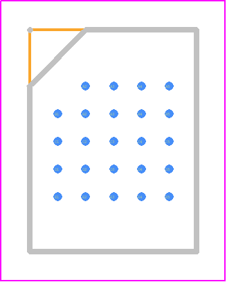 ATXP032-DWF - Adesto Technologies PCB footprint - BGA - BGA - 24BGA