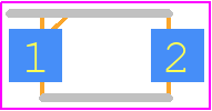 ES1DFL - Taiwan Semiconductor PCB footprint - Small Outline Diode Flat Lead - Small Outline Diode Flat Lead - SOD-123FL