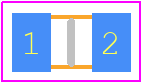 CRCW08052K21FKTC - Vishay PCB footprint - Resistor Chip - Resistor Chip - CRCW0805