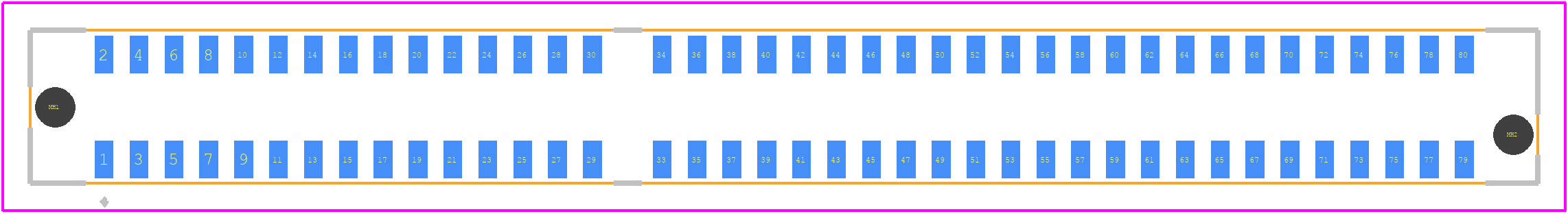 MECF-40-01-L-DV - SAMTEC PCB footprint - Other - Other - MECF-40-01-L-DV-2