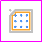 TS2007FC - STMicroelectronics PCB footprint - BGA - BGA - 9-bump Flip-chip