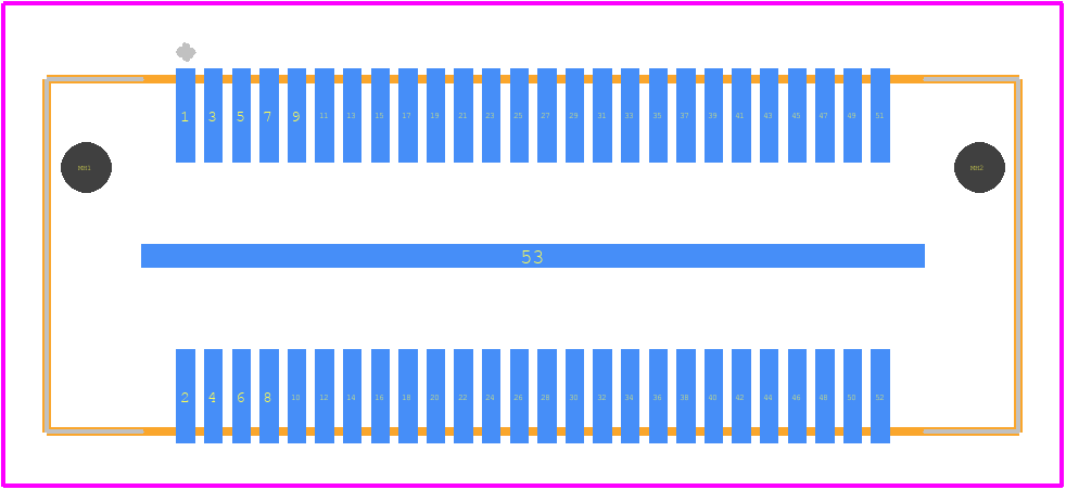 ASP-129646-01 - SAMTEC PCB footprint - Other - Other - ASP-129646-01-2