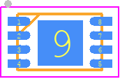 11AA080T-I/MNY - Microchip PCB footprint - Small Outline No-lead - Small Outline No-lead - (MN)8-lead(TDFN)