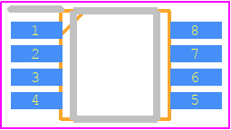 24FC256-I/MS - Microchip PCB footprint - Small Outline Packages - Small Outline Packages - MSOP