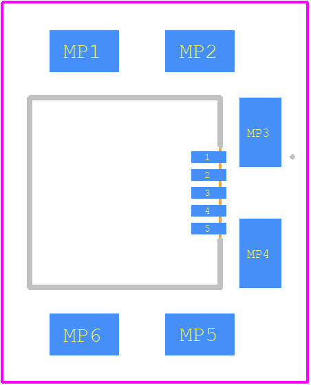 47491-0001-TR425 - Molex PCB footprint - Other - Other - 47491-0001-TR425-3