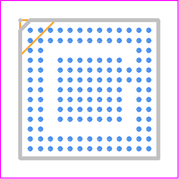 MC13892CJVK - NXP PCB footprint - BGA - BGA - SOT1564-1