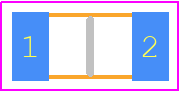 CR081004F - MERITEK PCB footprint - Resistor Chip - Resistor Chip - 1206