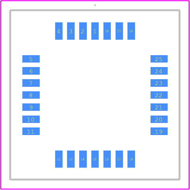 PLCC28SMDR - Econ Connect PCB footprint - Other - Other - PLCC28SMDR-6