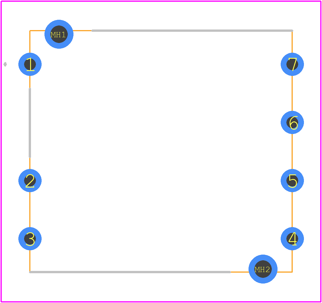CC6-0312DF-E - TDK Lambda PCB footprint - Other - Other - CC6-0512SF-E