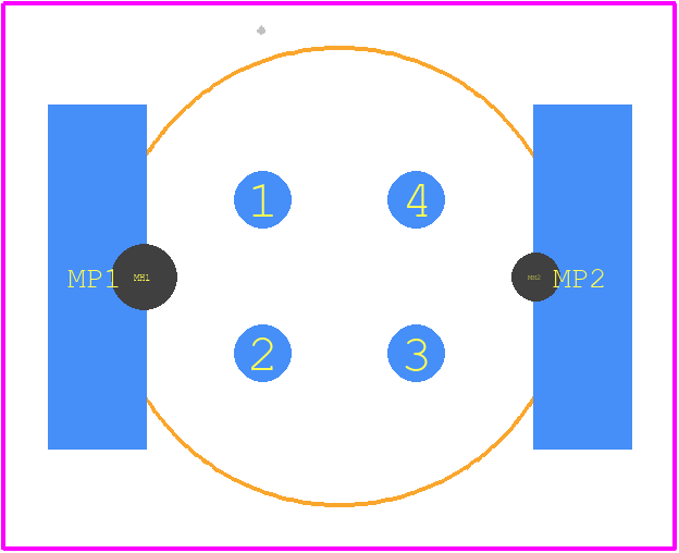 254188 - ERNI PCB footprint - Other - Other - 254188-2